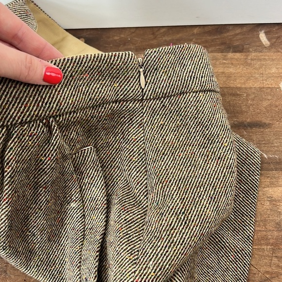 J. Crew women’s size 4 tweed wool mini skirt side zip with pockets - Picture 4 of 7